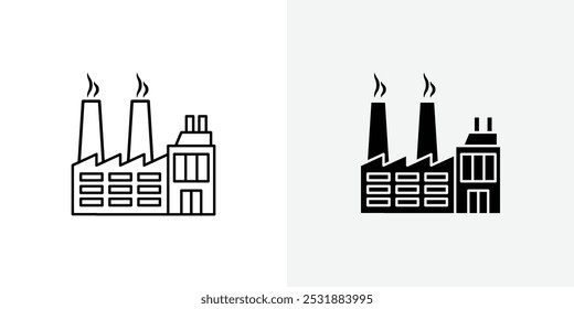 Werkseitiges Vektorsymbol. Stockvektorillustrator. EPS 10