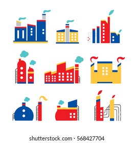 Factory Vector Stock Vector (Royalty Free) 568427704 | Shutterstock
