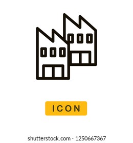 Factory vector icon