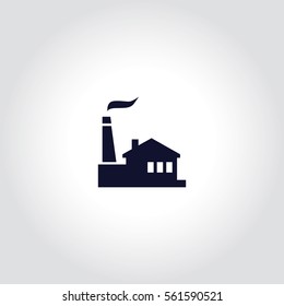 Factory Vector Icon.
