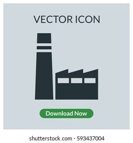 Factory vector icon