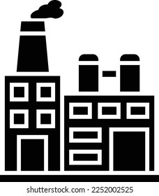 Factory vector icon. Can be used for printing, mobile and web applications.