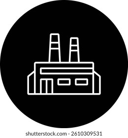 Factory vector icon. Can be used for printing, mobile and web applications.
