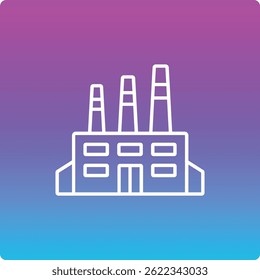 Factory vector icon. Can be used for printing, mobile and web applications.