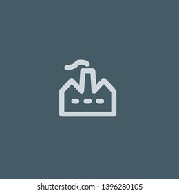 Factory vector icon. Factory concept stroke symbol design. Thin graphic elements vector illustration, outline pattern for your web site design, logo, UI. EPS 10.