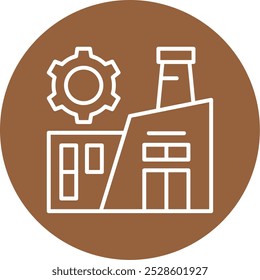 Factory Vector Icon Design Symbol