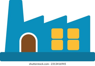 Factory Vector Icon Flat Style