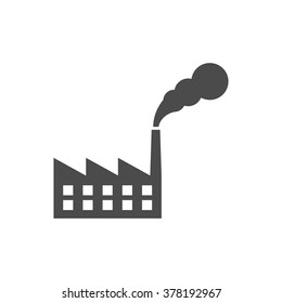 Factory. Vector icon grey