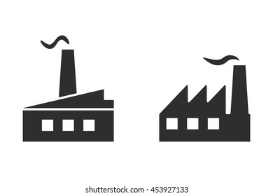 Factory vector icon. Illustration isolated on white background for graphic and web design.