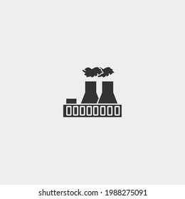 Factory vector icon illustration sign