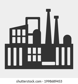 factory vector icon illustration sign 