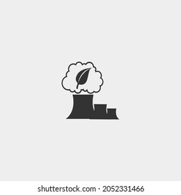 Factory vector icon illustration sign