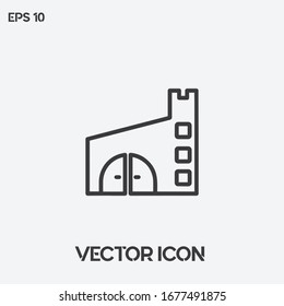 Vektorillustration von Fabriken Symbol-Illustration. Ui/Ux. Premium-Qualität.