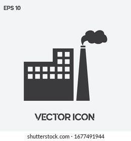 Factory vector icon illustration. Ui/Ux. Premium quality.