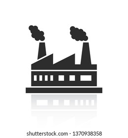 Factory Vector Icon Isolated  on White Background