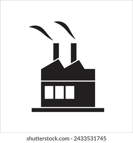 factory vector icon line template new