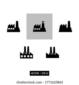 Factory vector icon modern and simple flat symbol for web site, mobile,logo, app, UI