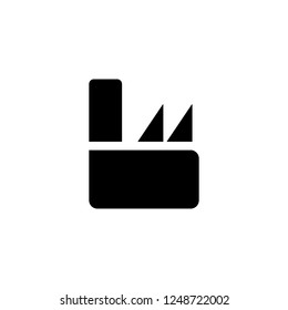 factory vector icon. factory sign on white background. factory icon for web and app