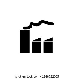 factory vector icon. factory sign on white background. factory icon for web and app