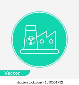 Factory vector icon sign symbol