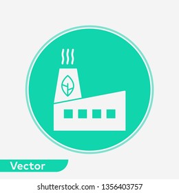Factory vector icon sign symbol