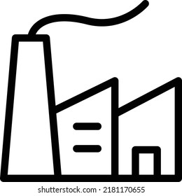 Factory Vector illustration on a transparent background.Premium quality symmbols.Stroke vector icon for concept and graphic design.