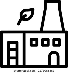 factory Vector illustration on a transparent background. Premium quality symmbols. Thin line vector icons for concept and graphic design.