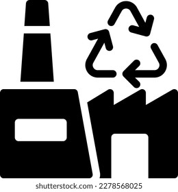 factory Vector illustration on a transparent background. Premium quality symmbols. Glyphs vector icons for concept and graphic design.