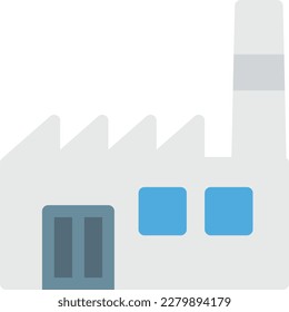 ilustración de vectores de fábrica en un fondo transparente. Símbolos de calidad superior. Iconos vectoriales de color de línea para el concepto y el diseño gráfico.