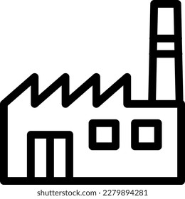 factory Vector illustration on a transparent background. Premium quality symmbols. Line Color vector icons for concept and graphic design.
