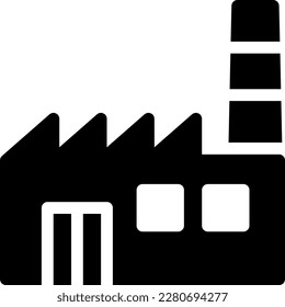 factory Vector illustration on a transparent background. Premium quality symmbols. Glyphs vector icons for concept and graphic design. 

