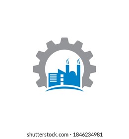 Industrial Company Logo Design Gear Icon Stock Vector (Royalty Free ...