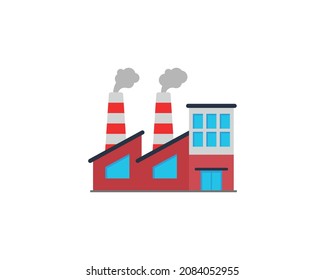 Factory vector isolated icon. Factory emoji illustration. Factory vector isolated emoticon