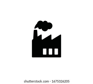 Factory vector isolated icon illustration. Factory icon