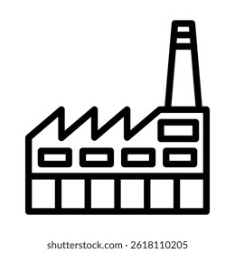 Factory Vector Line icon design