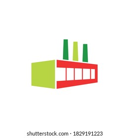 factory vector logo design template