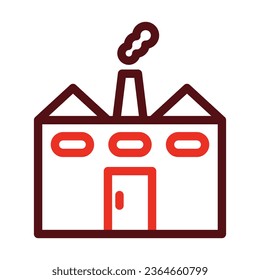 Factory Vector Thick Line Two Color Icons For Personal And Commercial Use.
