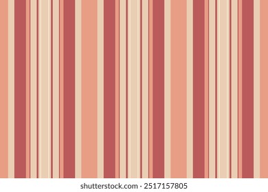 Tela de Vertical de Vector de fábrica, raya india sin costuras textil. Textura de líneas de fondo de patrón perfecto en paleta de colores claros y rojos.