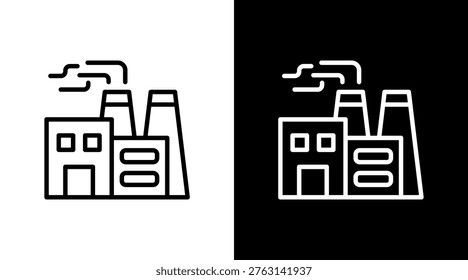 Factory White Icon Set Design