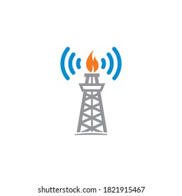 Factory-Wifi-Vektorgrafik, Branchenlogo