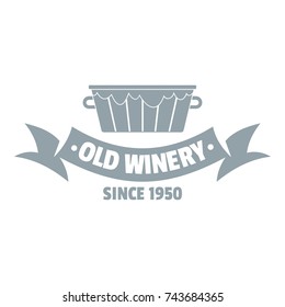 Factory winery logo. Simple illustration of factory winery vector logo for web