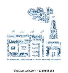 factory word cloud. tag cloud about factory.