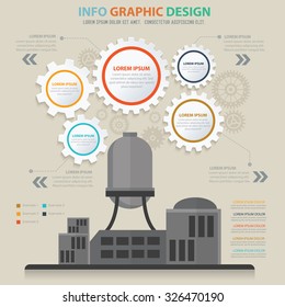 Factory,industry design,info graphic concept,vector