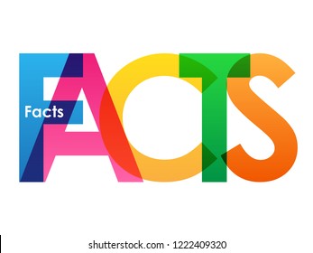 FACTS colorful letters banner