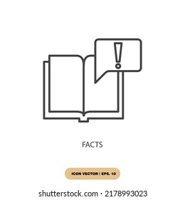 facts icons  symbol vector elements for infographic web