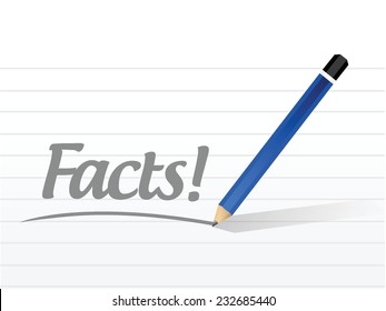 facts message illustration design over a white background