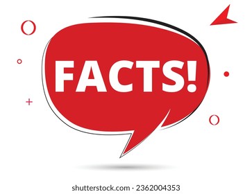 Facts speech bubble text. Hi There on bright color for Sticker, Banner and Poster. vector illustration.