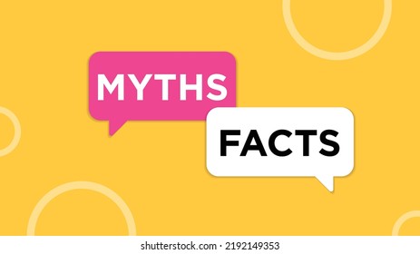 Facts vs myths concept. Vector illustration of thorough fact-checking or easy compare evidence