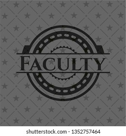 Faculty realistic dark emblem