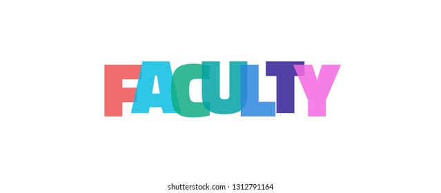 faculty-word-concept-faculty-on-white-stock-vector-royalty-free